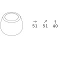 Вуличне кашпо для квітів та рослин Boom Pot 6488 C2 White (6488C2)5